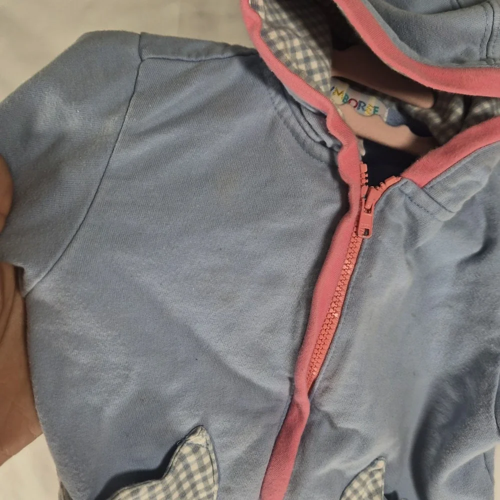 Vintage Gymboree Baby Girl 3 Piece Outfit Set 12 18M Gingham Jacket Top Pants